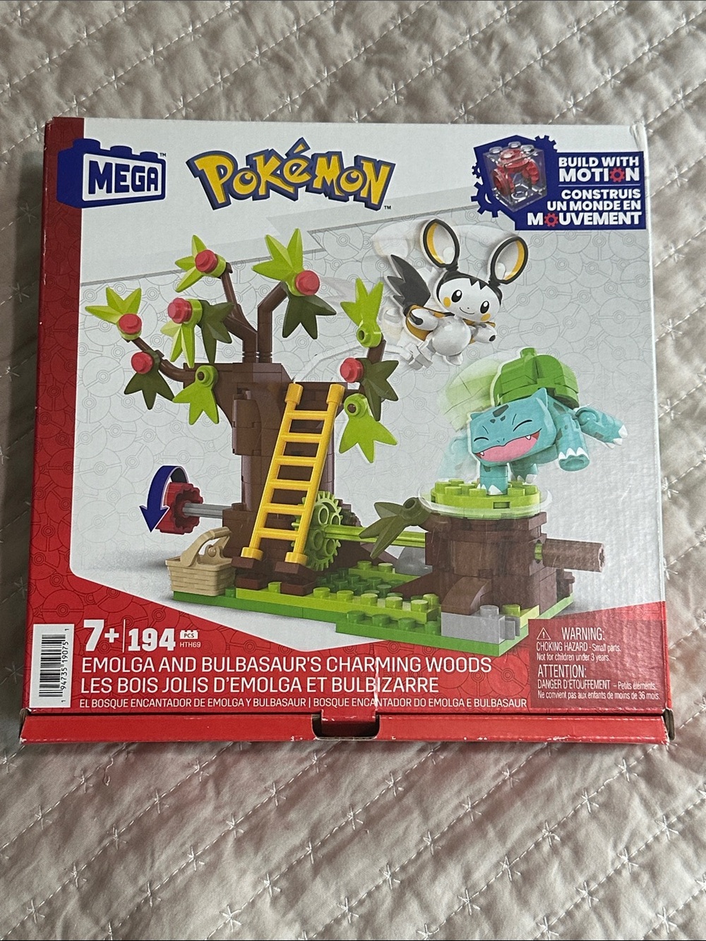 Pokémon Emolga and Bulbasaur Charming Woods Building Set